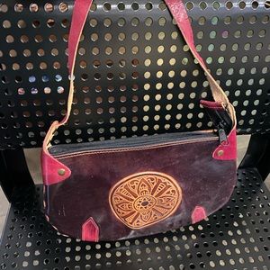 Red Leather Bohemian Bag from Wilson’s